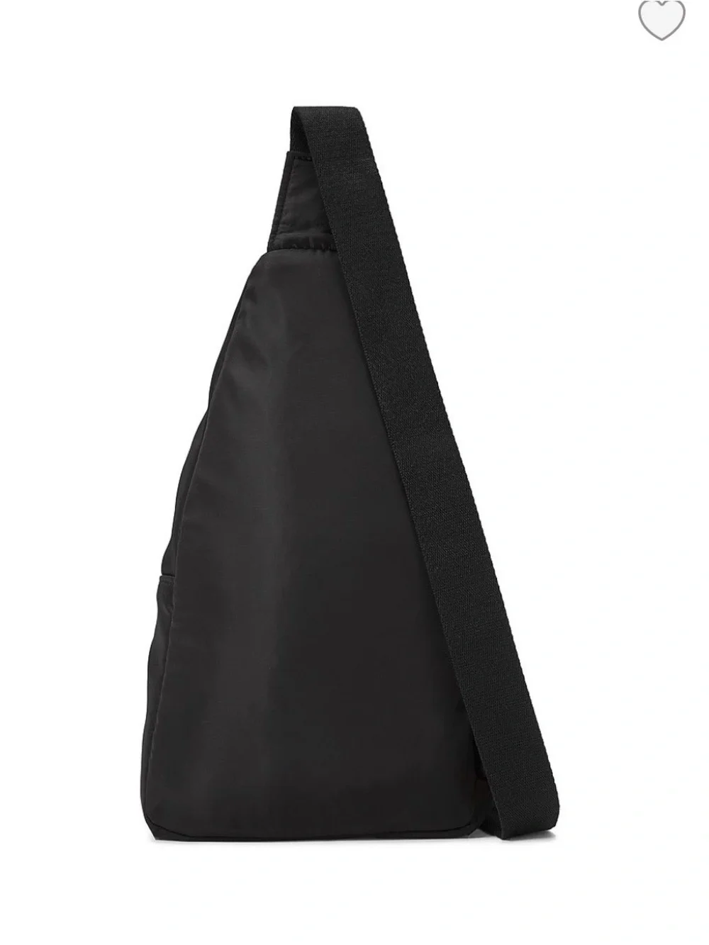 PINK Victoria's Secret Black Nylon Sling Backpack